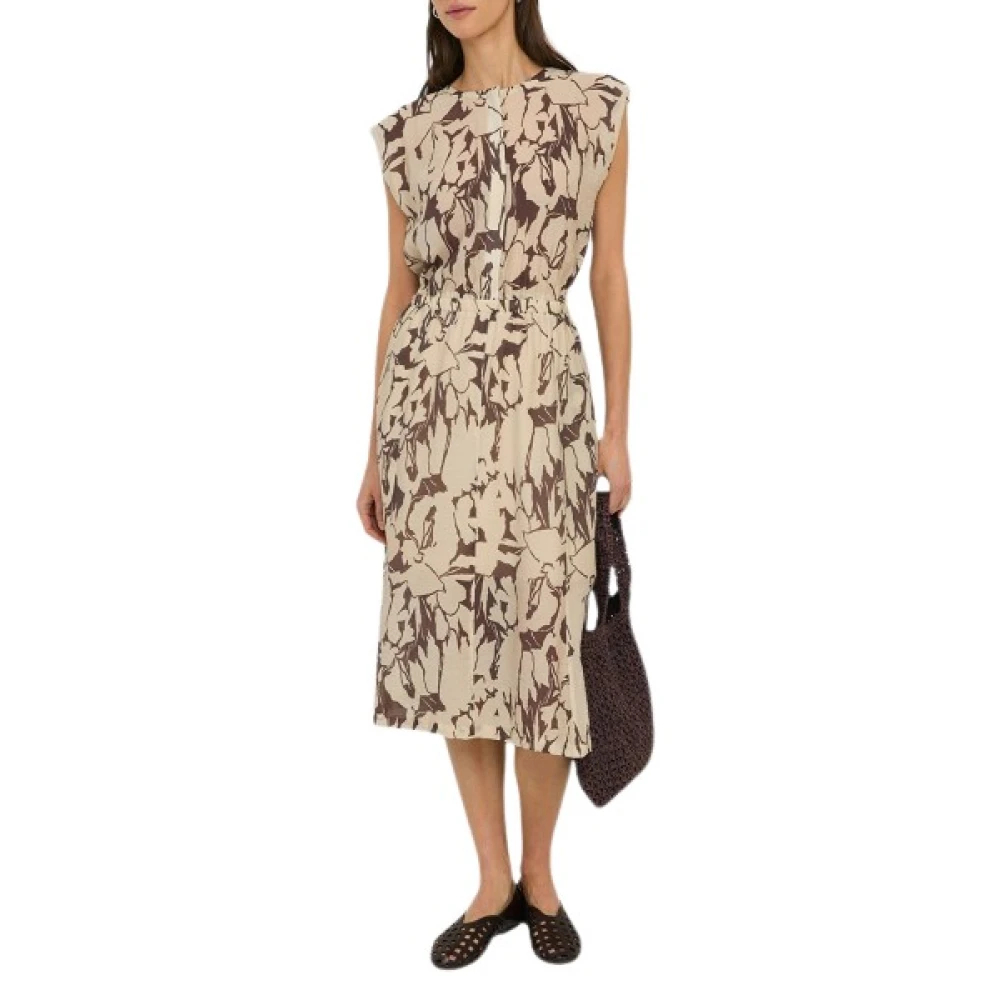 Yerse Damen Braun - Manilas Midi Kleid - Dresses - M
