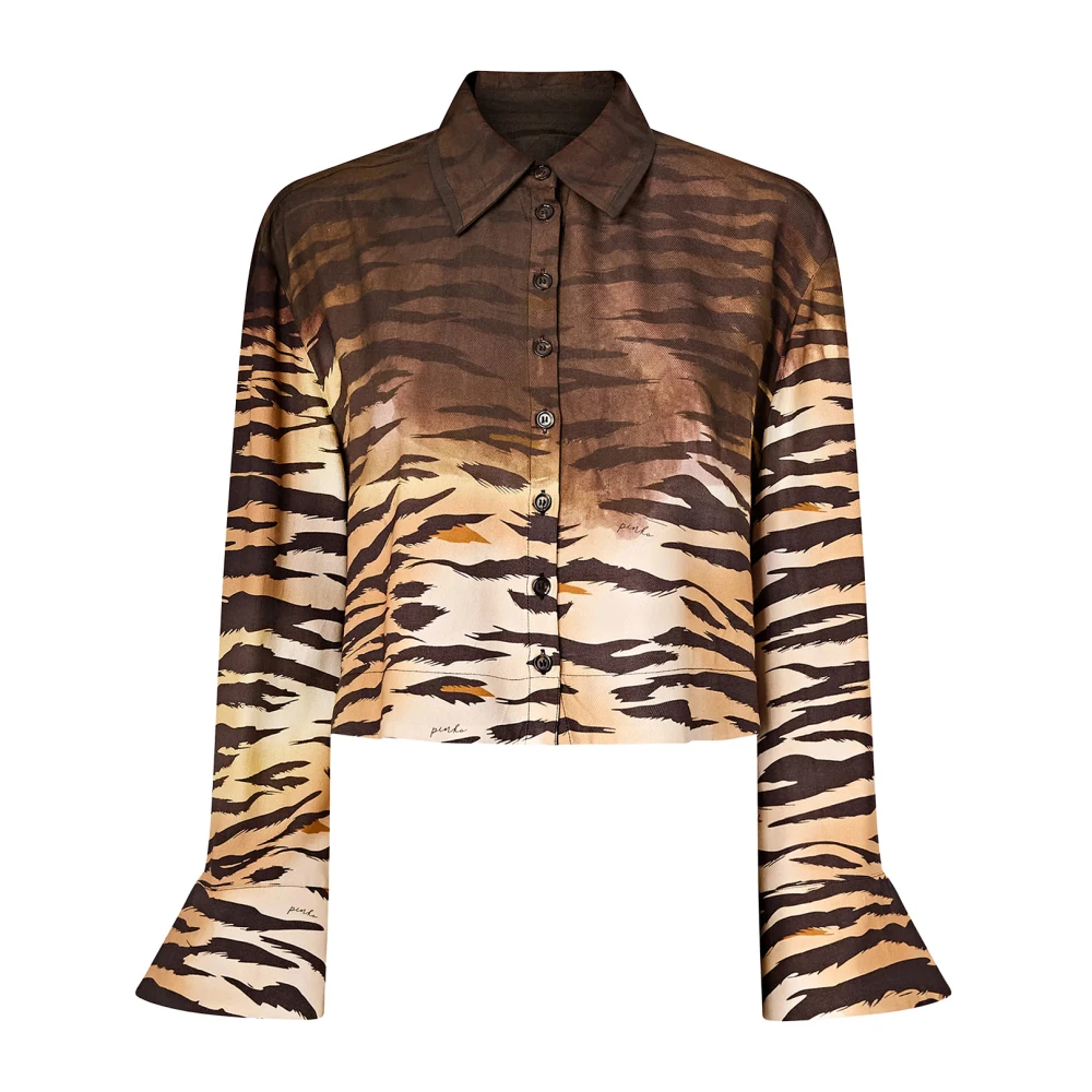 Pinko - Cordelia Cropped Shirt - Blouses & Shirts - Damen - Mehrfarbig - S