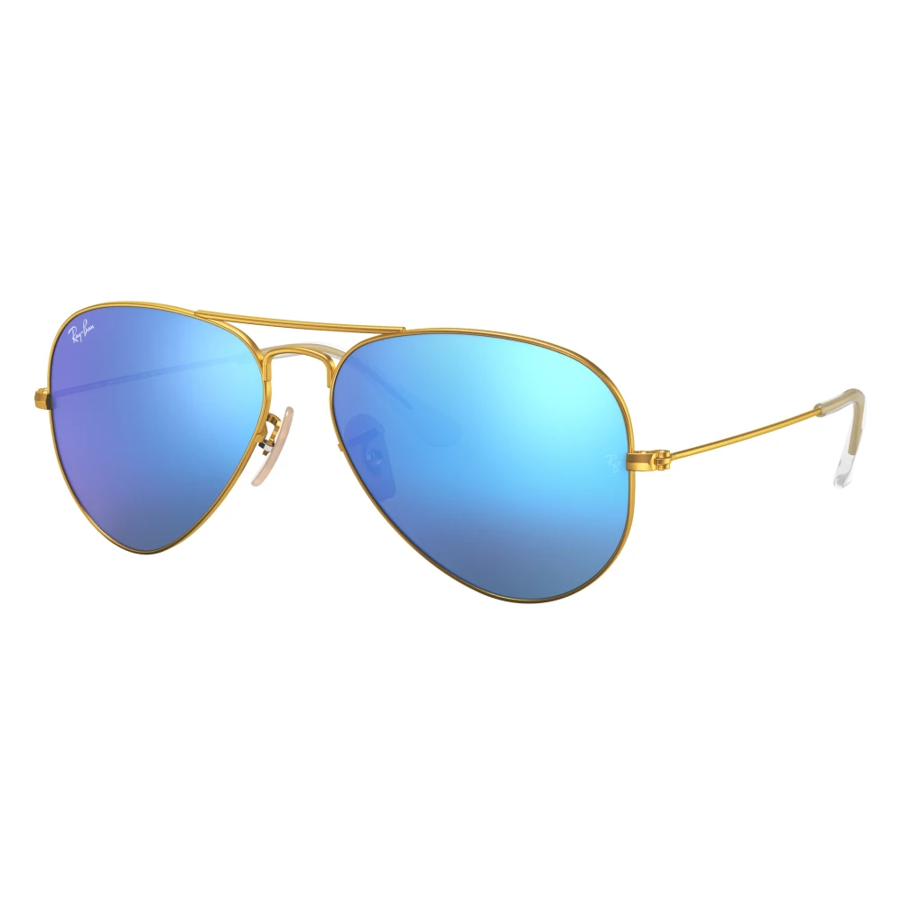 Ray-Ban Aviator Flash Lenses Sonnenbrillen Gold Fassung Blau Glas 58-14, RB3025 - Image 12