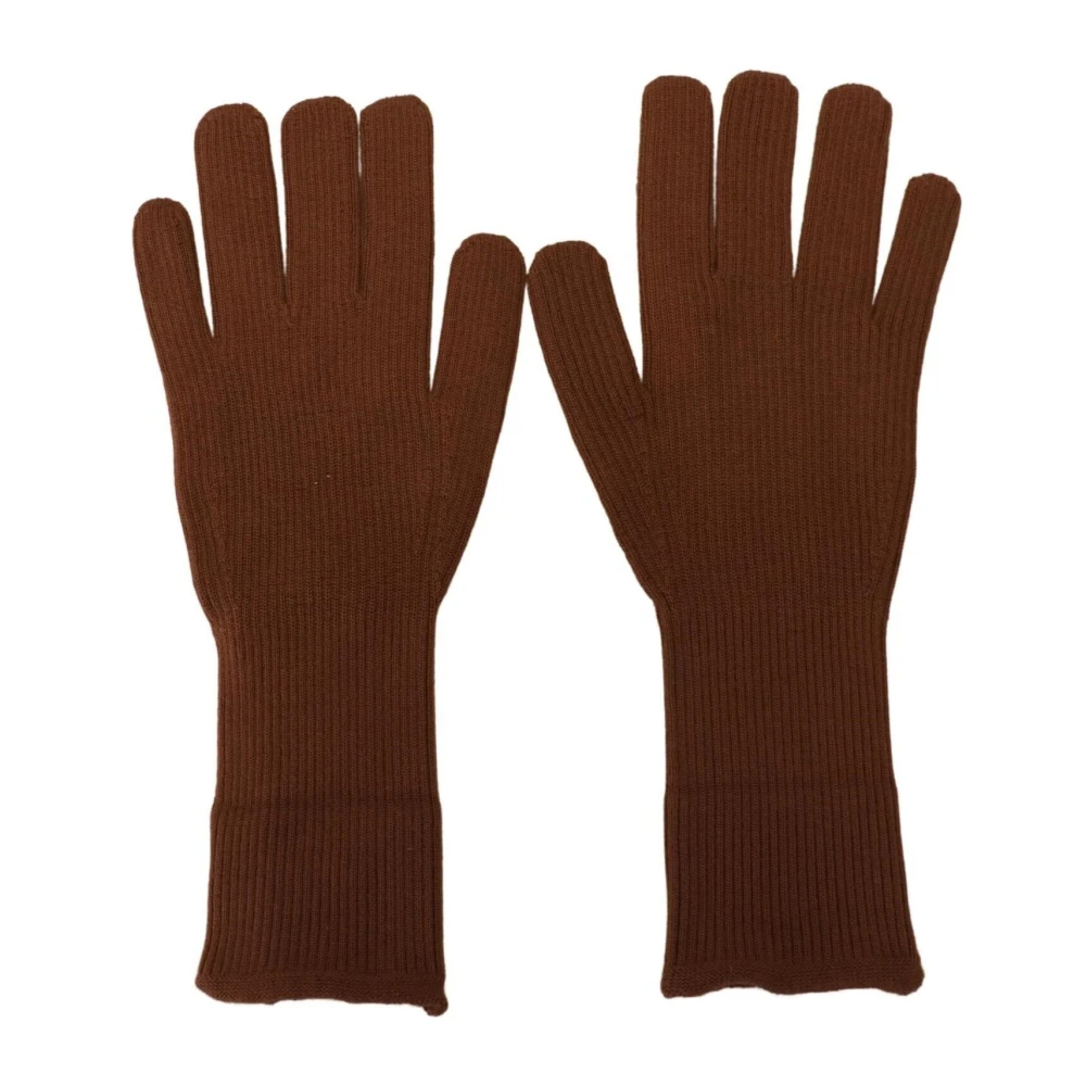 Dolce & Gabbana Unisex Braun - Cashmere Gestrickte Handschuhe Fäustlinge - Accessories - One Size