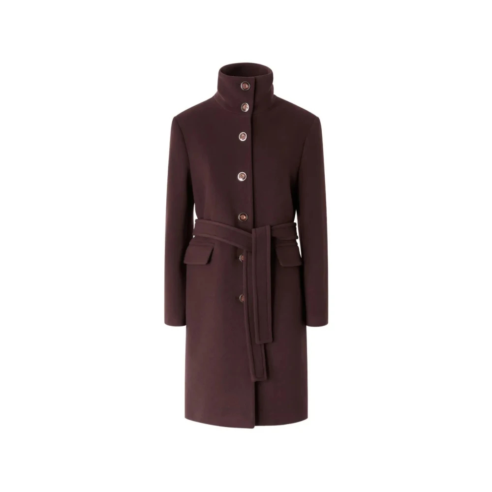 Pinko - Citiso Cappotto Panno Doppio - Coats - Damen - Rot - M