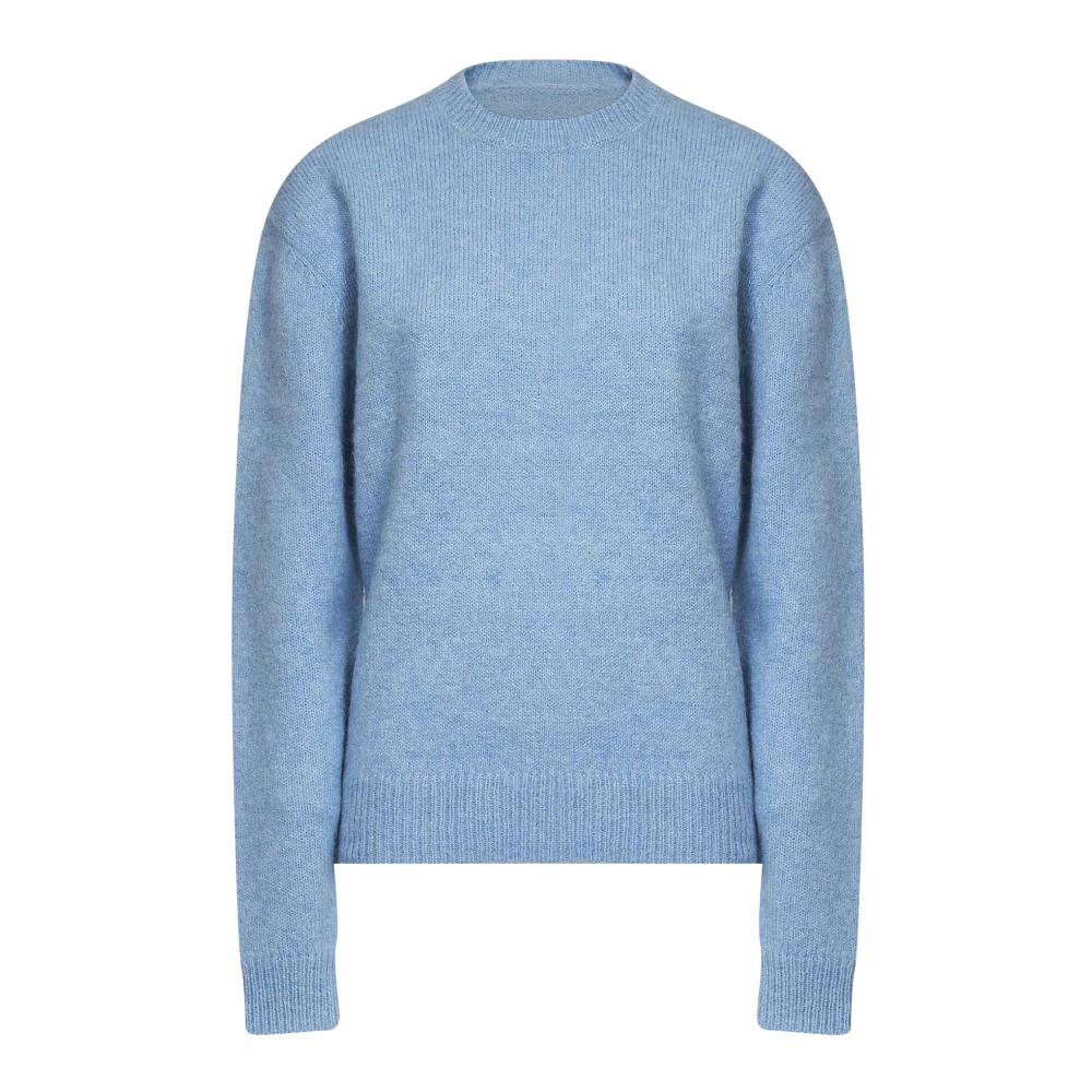 Toteme Damen Blau Klassischer Pullover Aus Alpaka-Strick Mit Rundhalsausschnitt - Bild 3