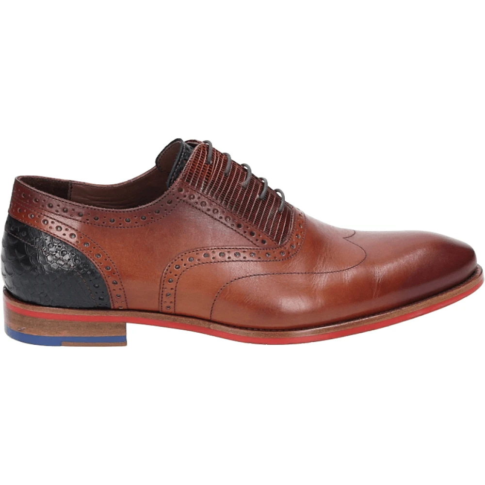 Floris Van Bommel Herren Cognac Schuhe Glattleder - Bild 3