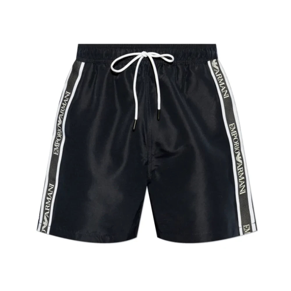 Emporio Armani Herren Schwarz - Eagle Line Badebekleidung - Swimwear - K - M