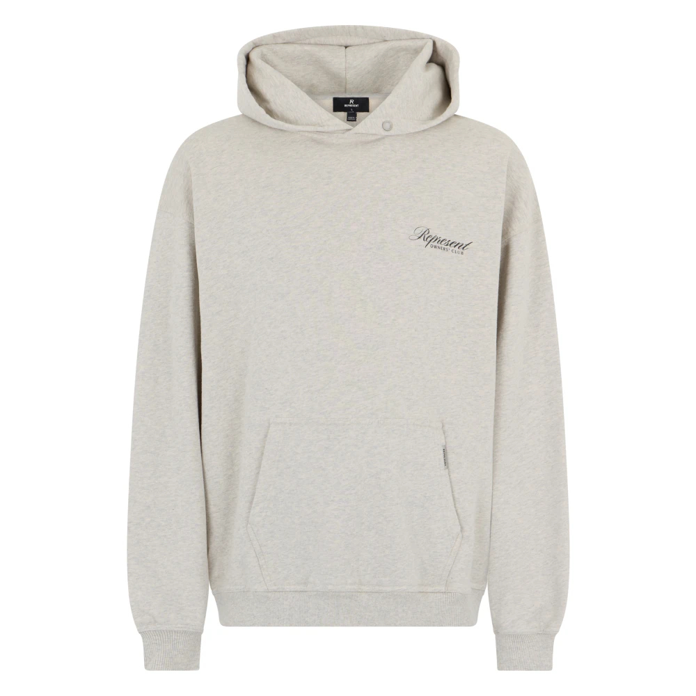 Sweatshirt REPRESENT Represent Owners Club Script Hoodie Cream Marl S - Bild 3
