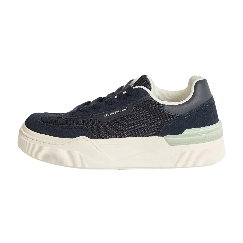Armani Exchange - Technical Fabric Sneakers - Shoes - Herren - Blau - 41 Eu