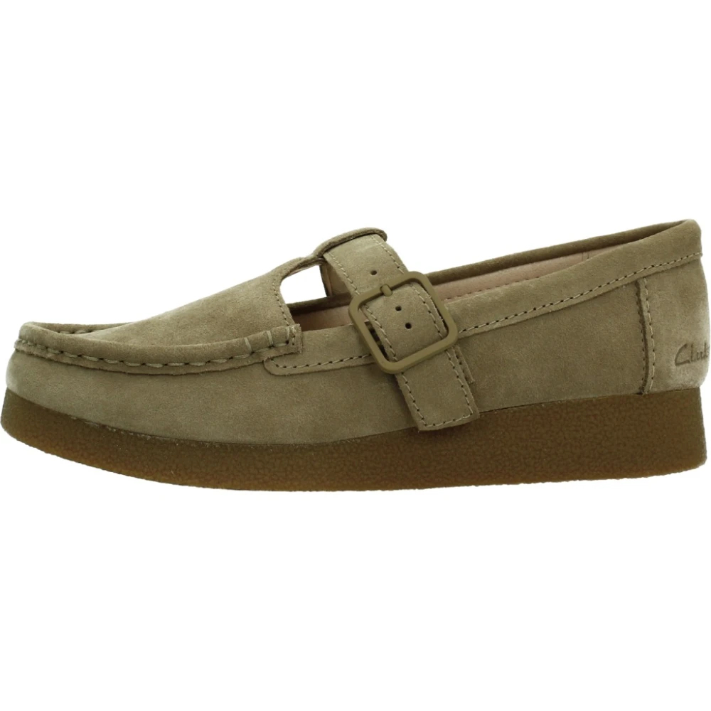 Clarks Damen Marron Wildleder Mokassins Wallabeeevobar - Bild 2