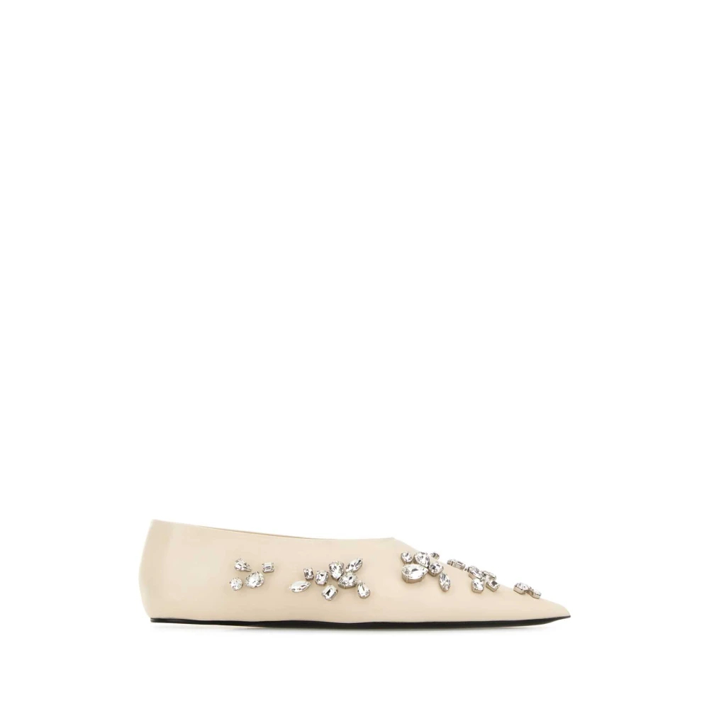 Jil Sander Damen Weiß - Ballerina - Shoes - 39 Eu