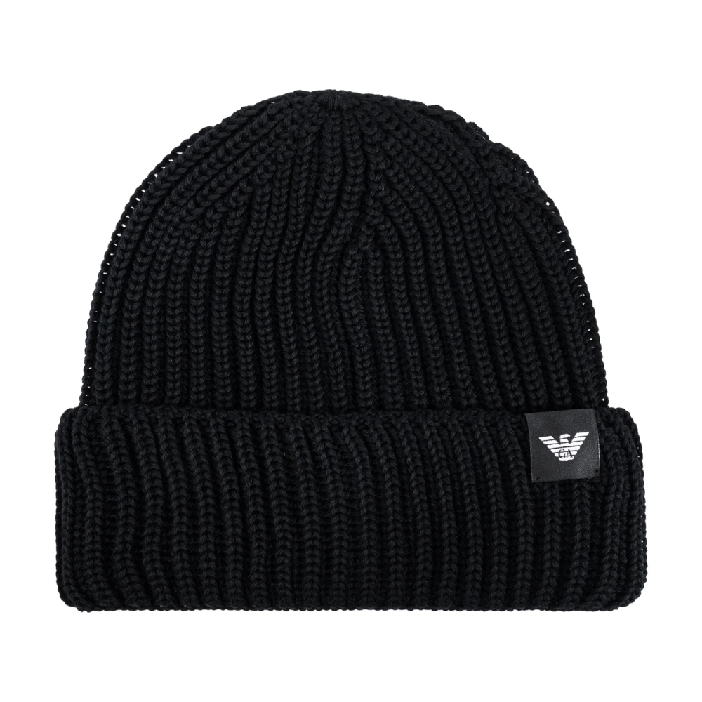 Emporio Armani Herren Schwarz - Wollmütze - Accessories - K - M
