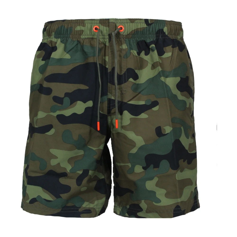 Sundek - Gemusterte Polyester-Badehose - Swimwear - Herren - Grün - S