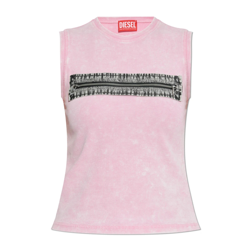 Diesel - T-Arted Tank Top - Tops - Damen - Rosa - 2XS