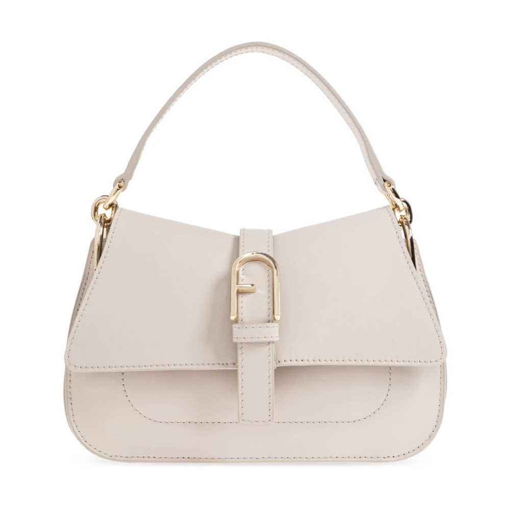Furla - Flow Mini Schultertasche - Bags - Damen - Beige - One Size