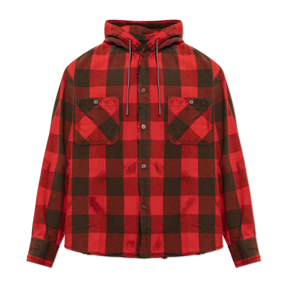 Diesel Herren Rot - S-Drum-Hoody Shirt - Shirts - Xs