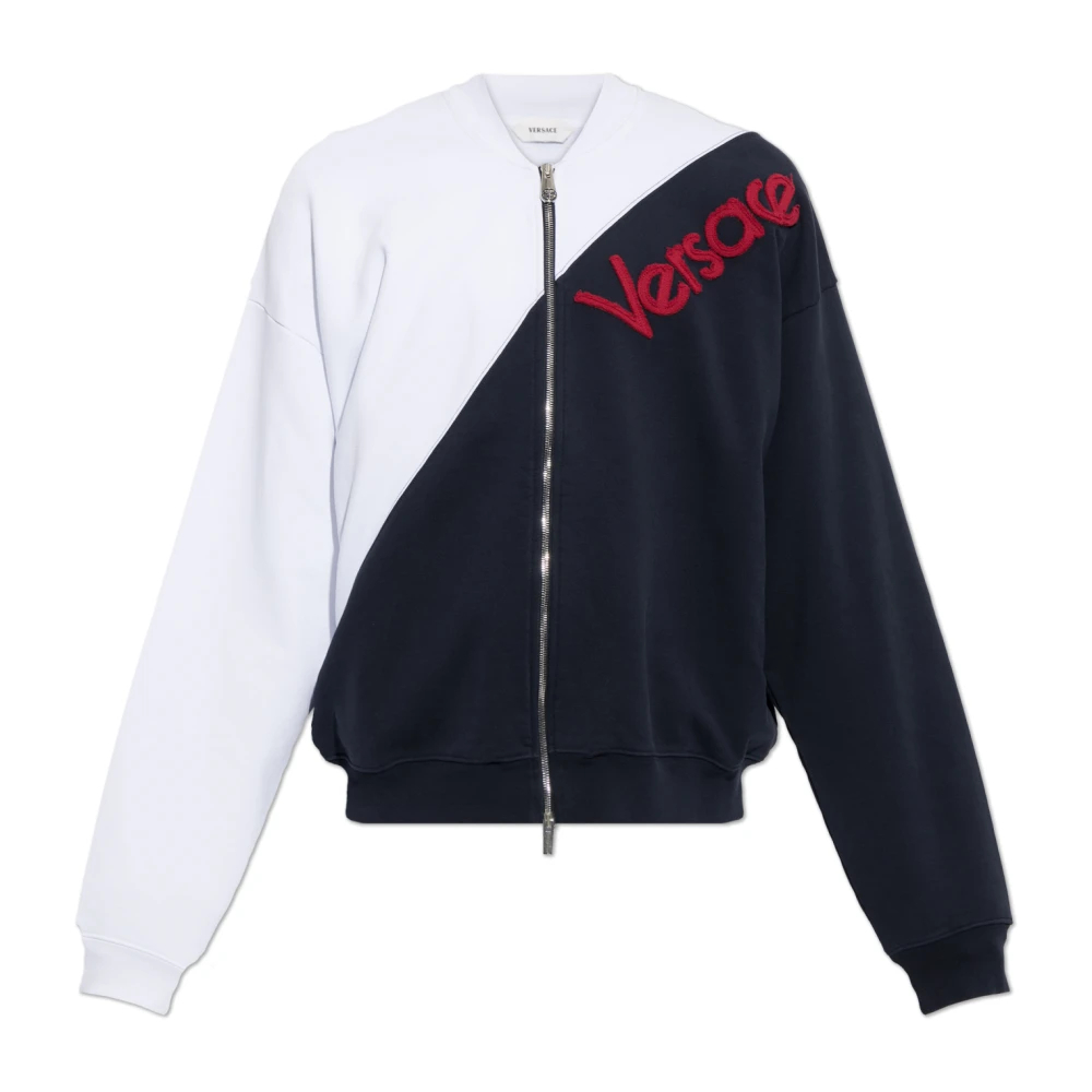 Versace Herren Blau - Reißverschluss-Sweatshirt - Sweatshirts & Hoodies - 2XL