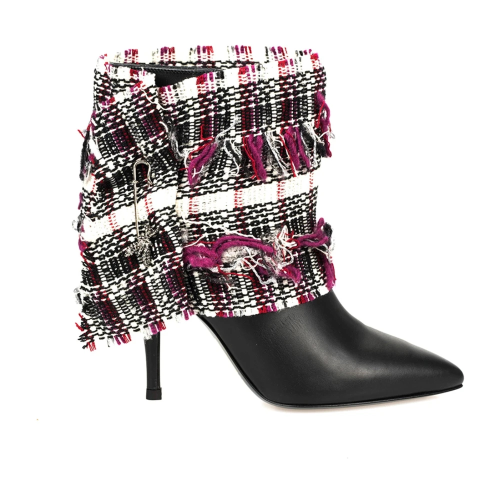 Patrizia Pepe Damen Schwarz - Stylische Lederstiefel - Shoes - K - 37 Eu