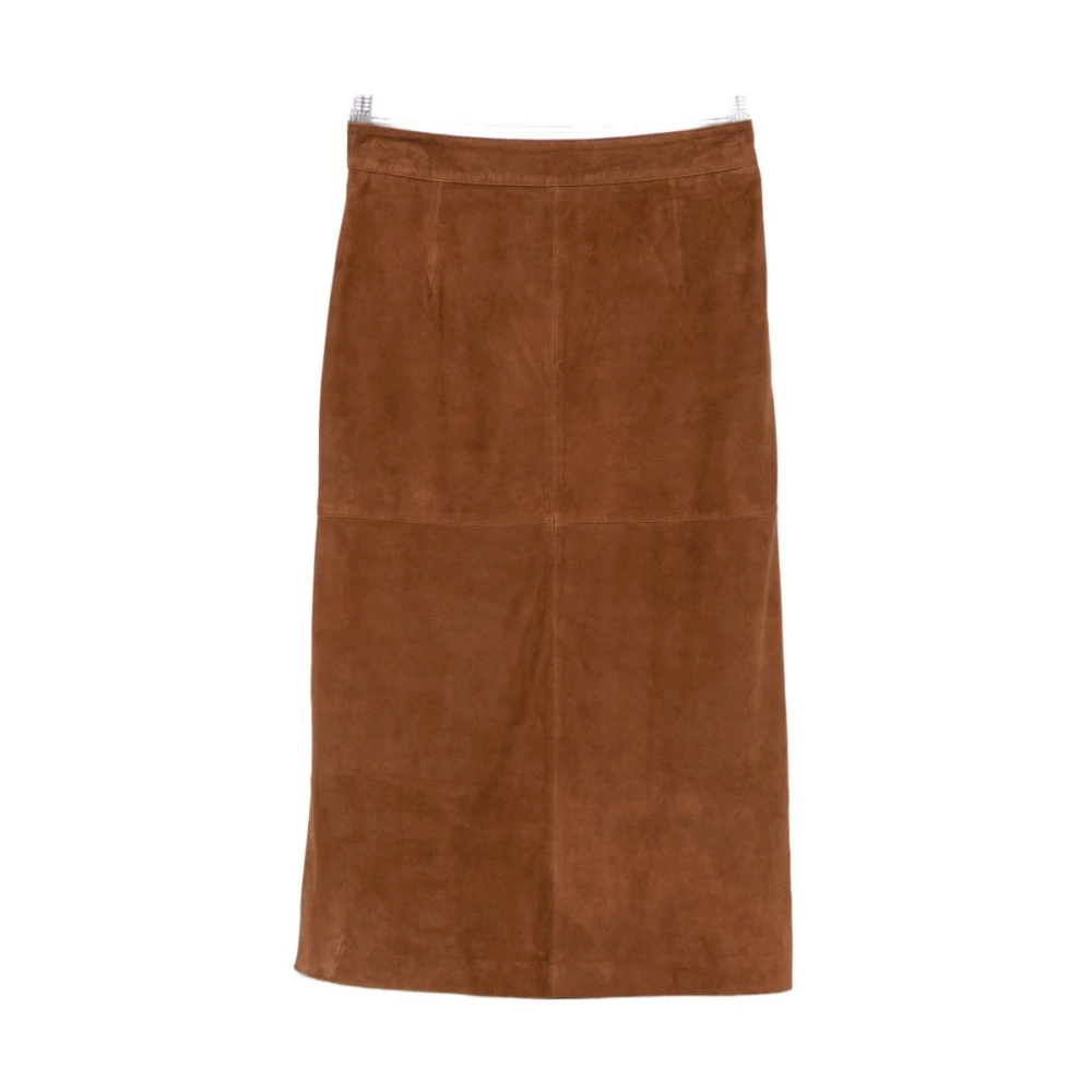 Marella - Leather Skirts - Skirts - Damen - Braun - Xs