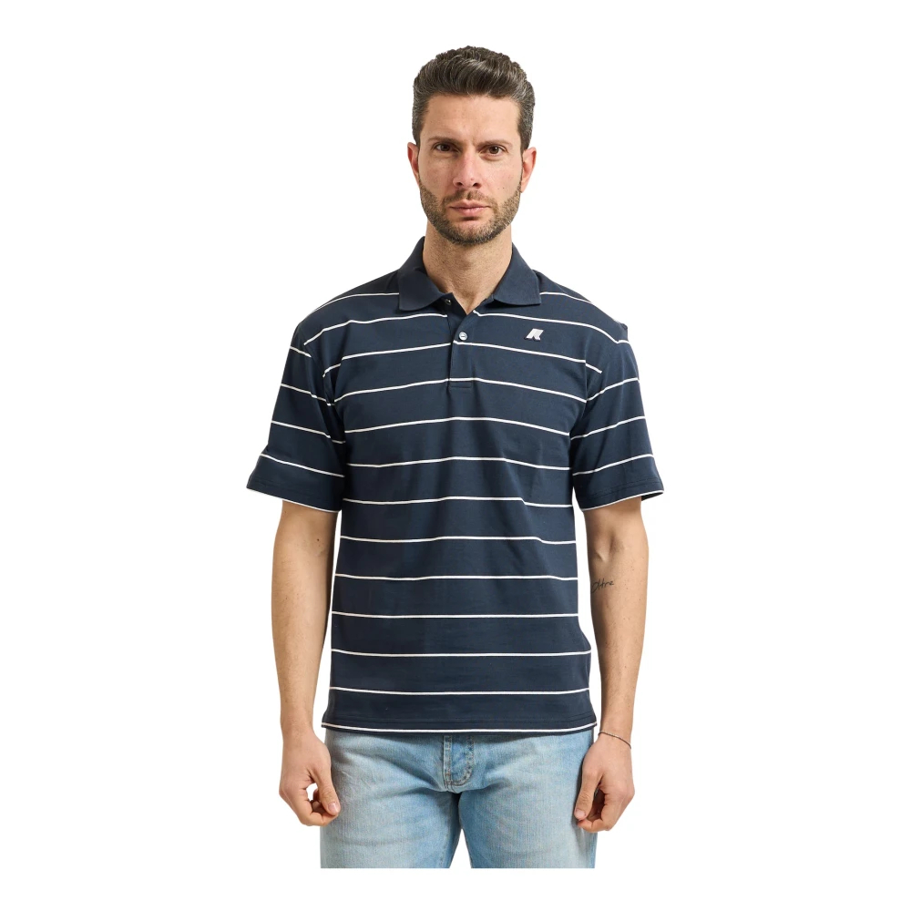 K-Way Herren Blau - Gestreiftes Poloshirt - Tops - 2XL