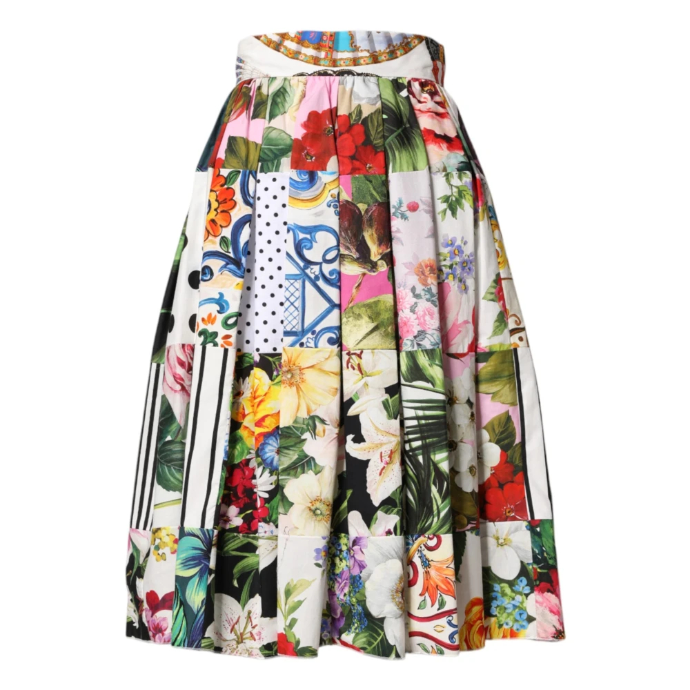 Dolce & Gabbana Damen Multicolor - Midi Skirts - Skirts - Mehrfarbig -2Xs