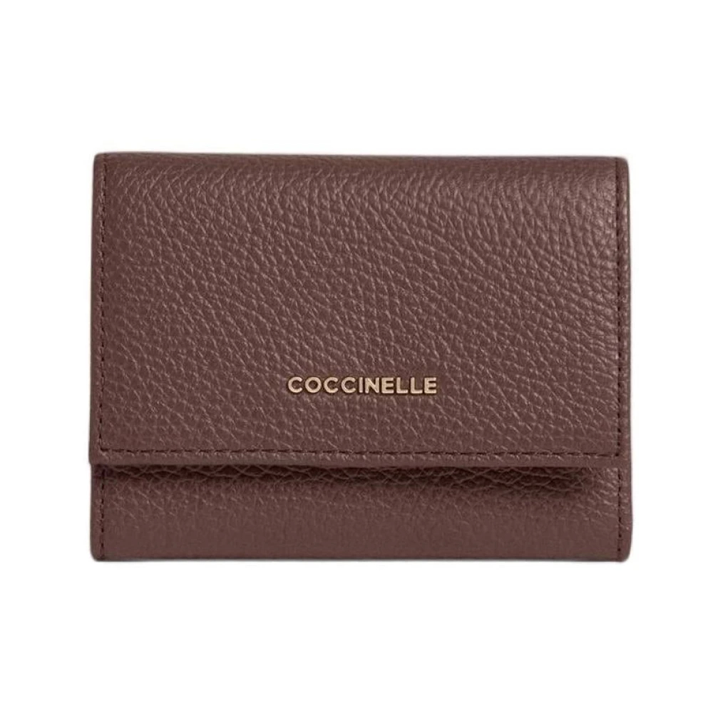 Coccinelle Damen Berry Geldbörse Small Aus Genarbtem Leder Metallic Small - Bild 3