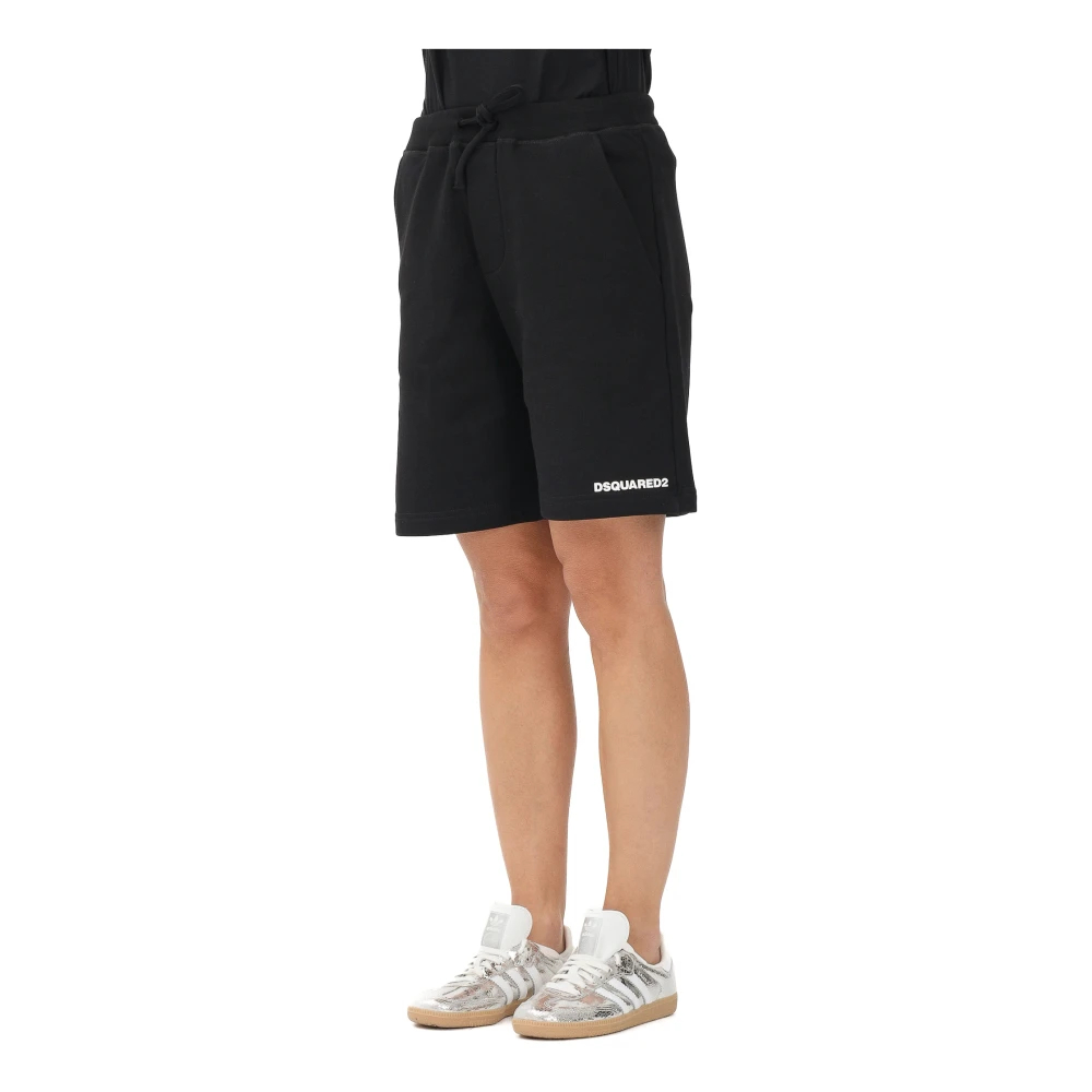 Dsquared2 Damen Schwarz - Shorts Sportivo - Shorts - K -L