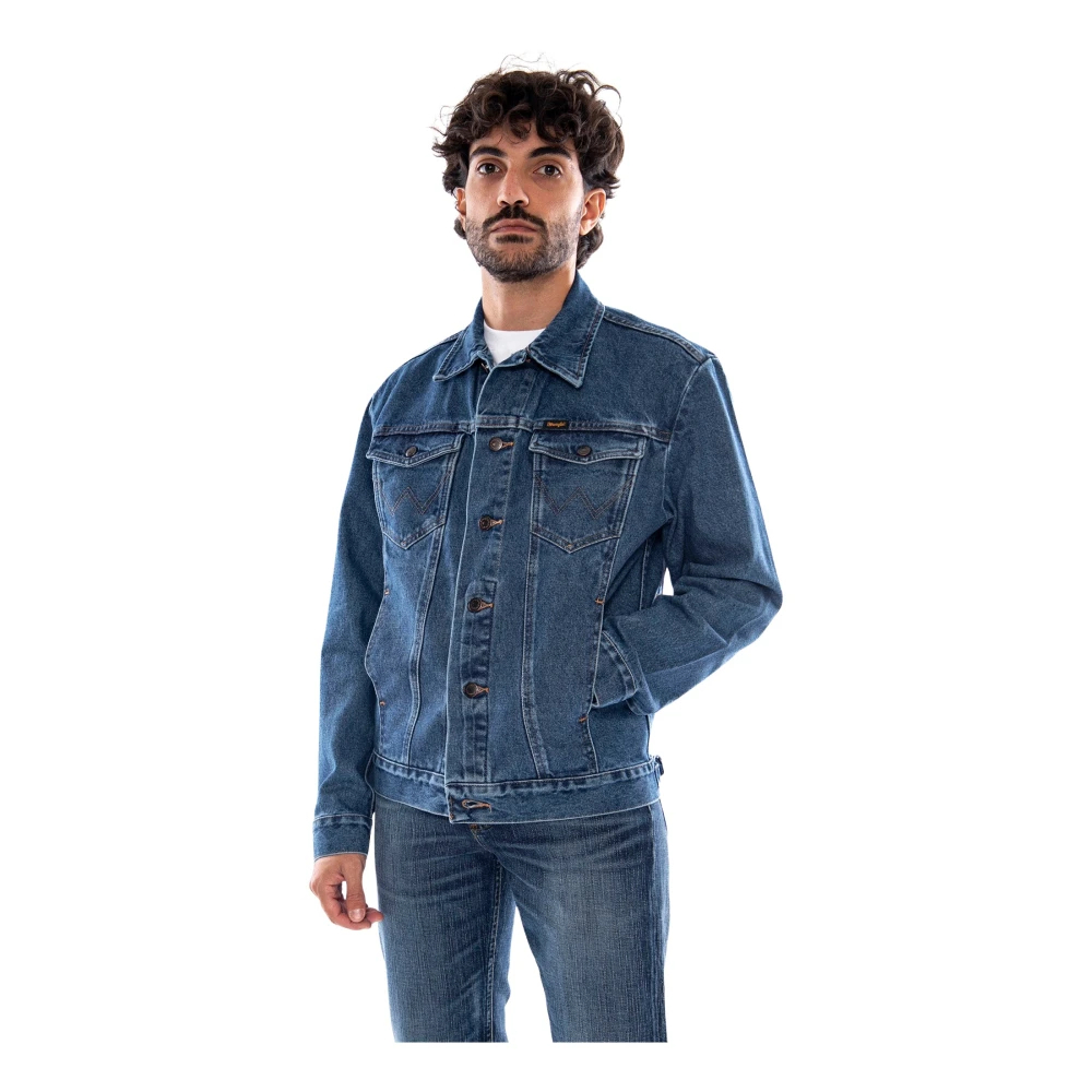 Wrangler Herren Jeansjacke Cowboy Cut Jacket In Stonewash - Bild 7