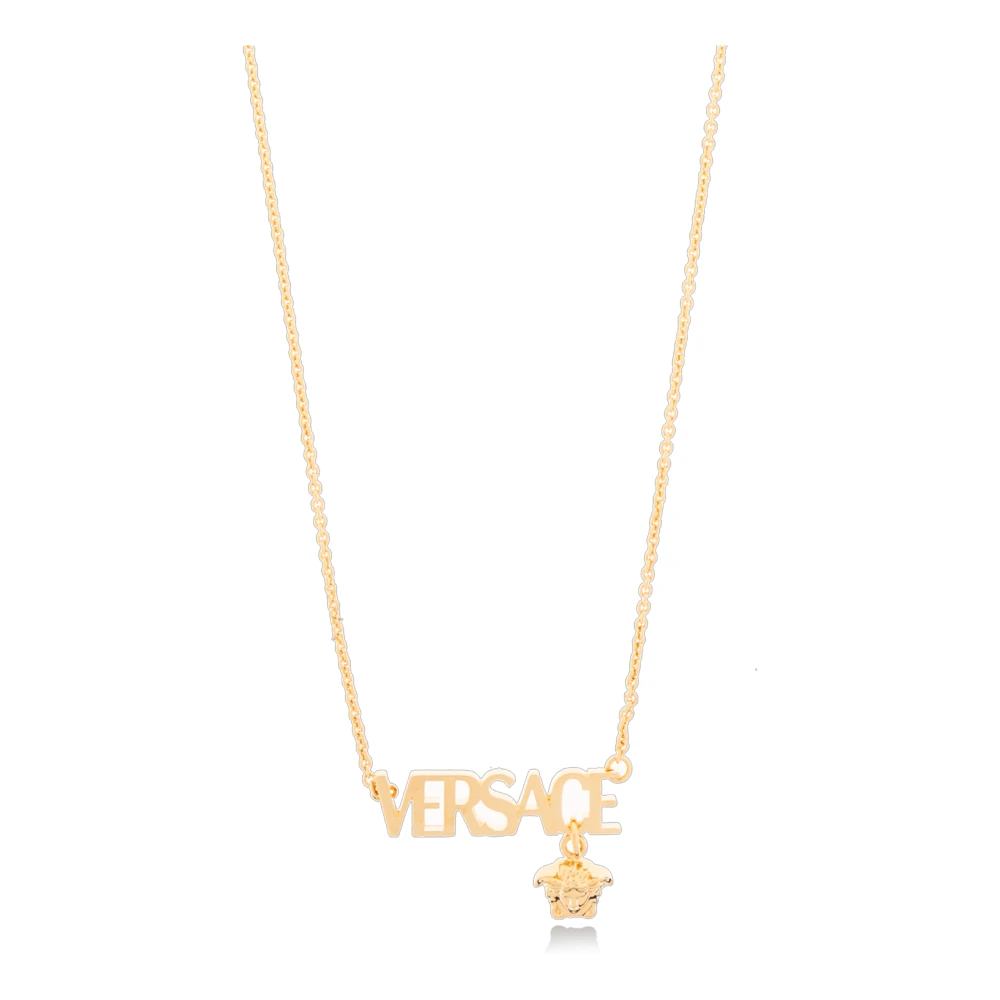 Versace Unisex Gelb - Halskette Mit Anhänger - Accessories - One Size