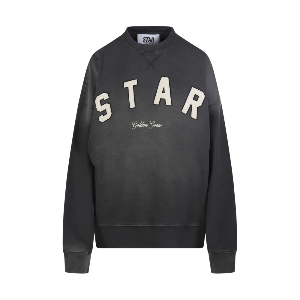 Golden Goose Damen Grau - Boxi Rundhals-Sweatshirt - Sweatshirts & Hoodies - 2XS