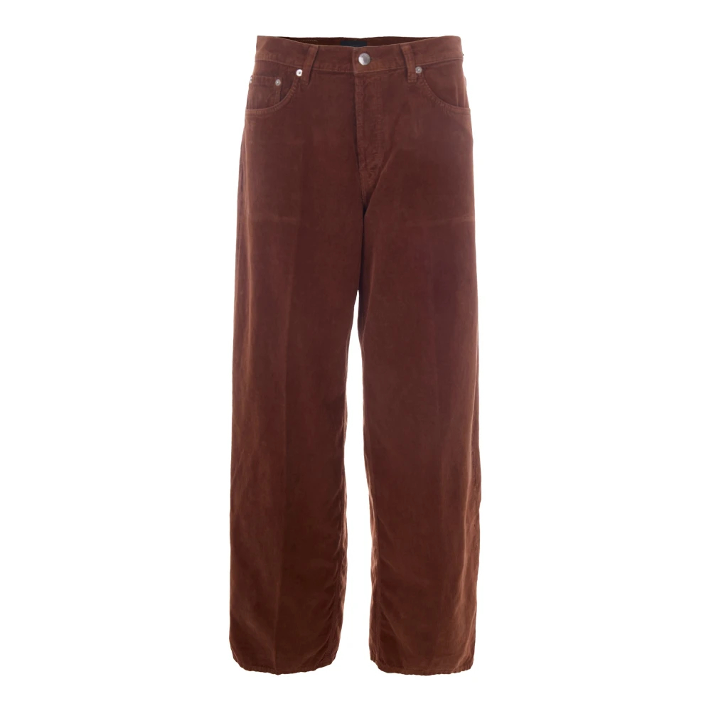 Haikure - Pantalone Bethany Velvet - Trousers - Damen - Braun - W27
