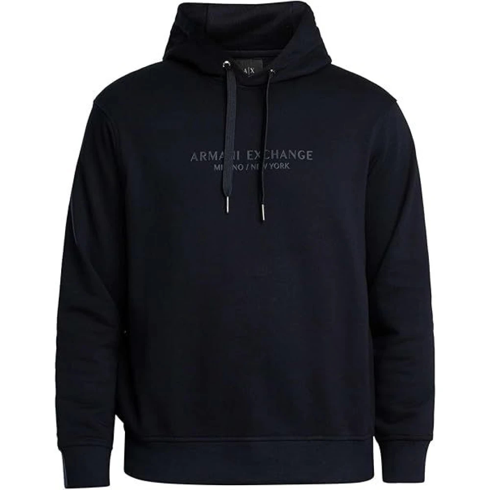 VAN GRAAF Armani Exchange Herren Blau Kapuzenpullover Baumwolle Groß - Bild 5