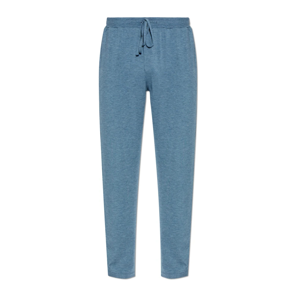 Hanro Herren Blau - Hose Mit Kordelzug - Nightwear & Lounge - 2XL