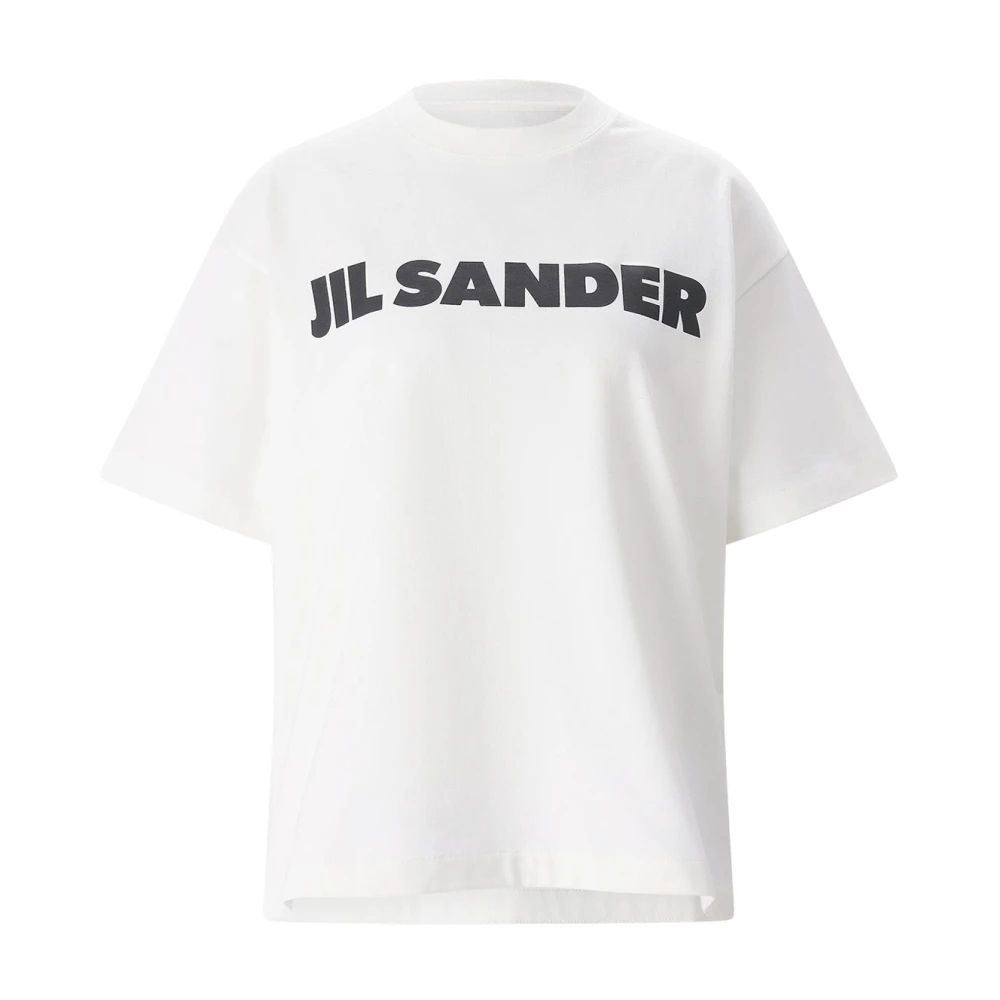 Jil Sander Damen Weiß - Logo T-Shirt - Tops - L
