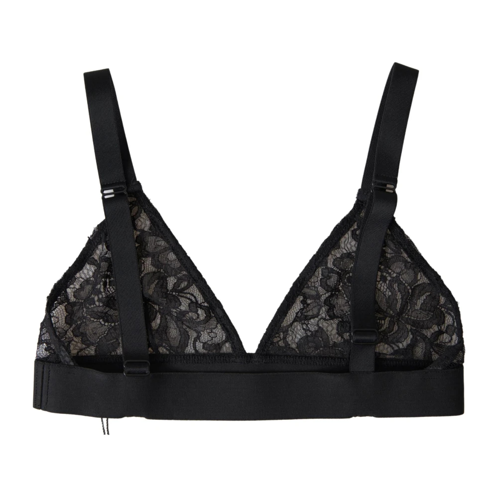 Dolce & Gabbana Damen Schwarz - Blumenspitze Stretch Bh - Underwear - K - S