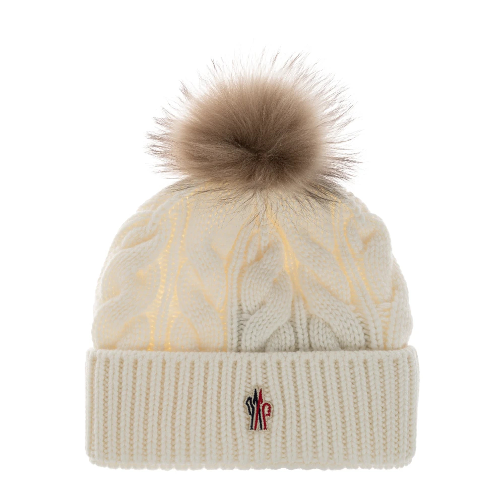 Grenoble Mütze Aus Wolle Und Kaschmir Mit Bommel für Damen in Weiss, Moncler - Bild 4