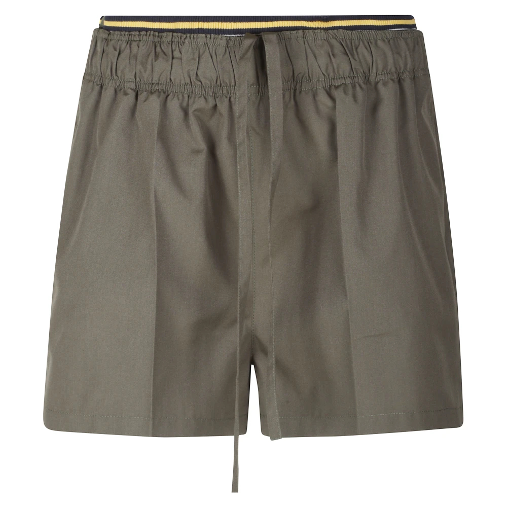 PRADA ABBIGLIAMENTO | Military green twill shorts | Women | 42 - Bild 4