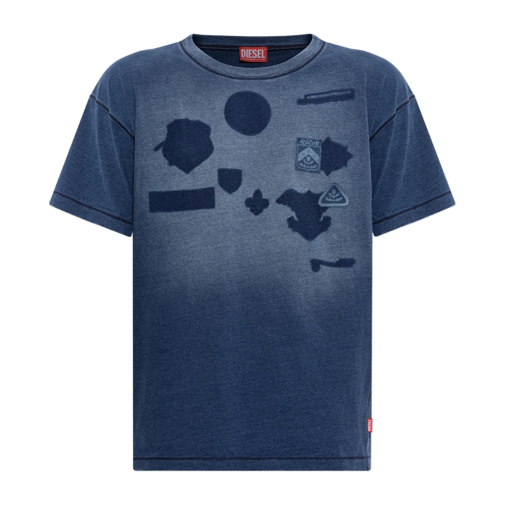 Diesel - T-Nox T-Shirt - Tops - Herren - Blau - L
