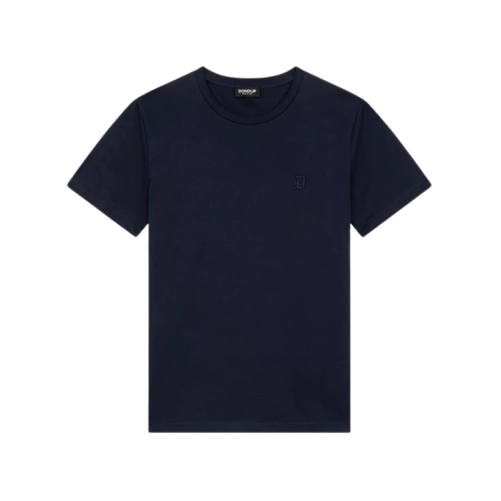 Dondup Herren Blau - Regular-Fit T-Shirt Mit Rundhalsausschnitt - Tops - L