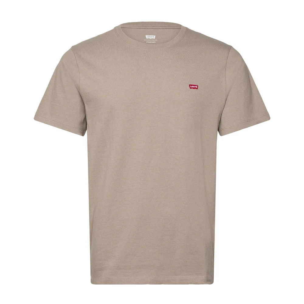 Levi's Herren Beige T-Shirt "T-Shirt Original Housemark Tee 1Er Pack", Gr. L, Braun (Khaki), Obermaterial: 100% Baumwolle Co., Shirts T-Shirt - Bild 3