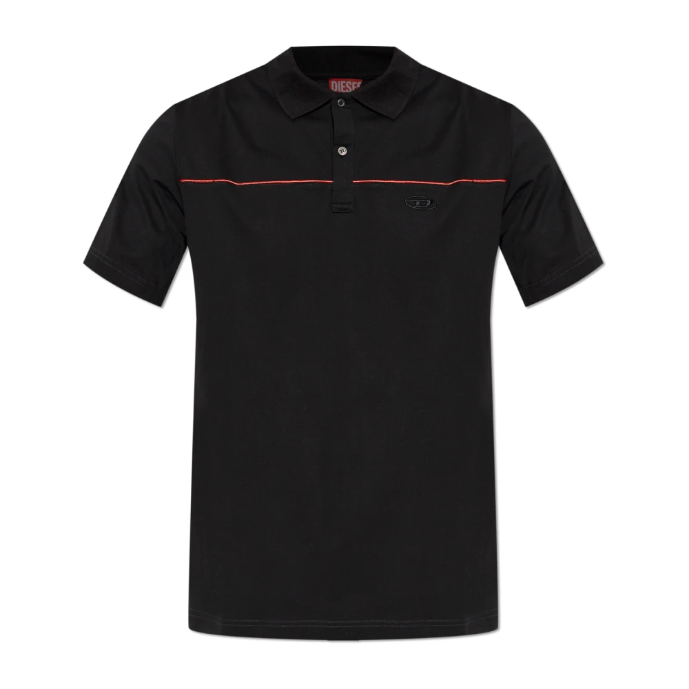 Diesel - T-Rejust-Piping Polo - Tops - Herren - Schwarzk - 2XL