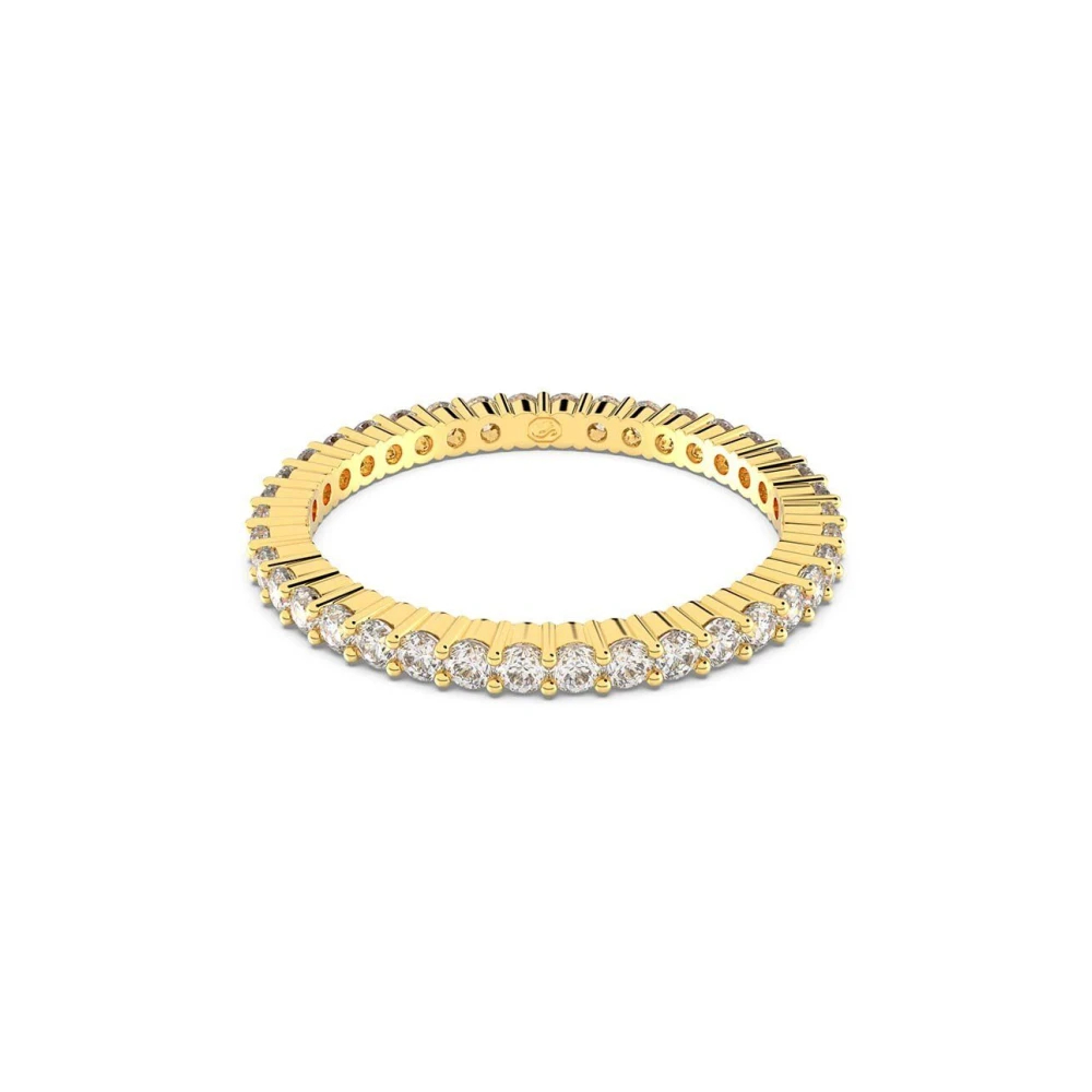 Swarovski Damen Giallo Fingerring "Matrix Tennis Vittore, 5655703, 5656293, 5656300, 5656297" Gr. 55, Gold (Gelbgoldfarben, Kristallweiß), Fingerringe, 5... - Image 5