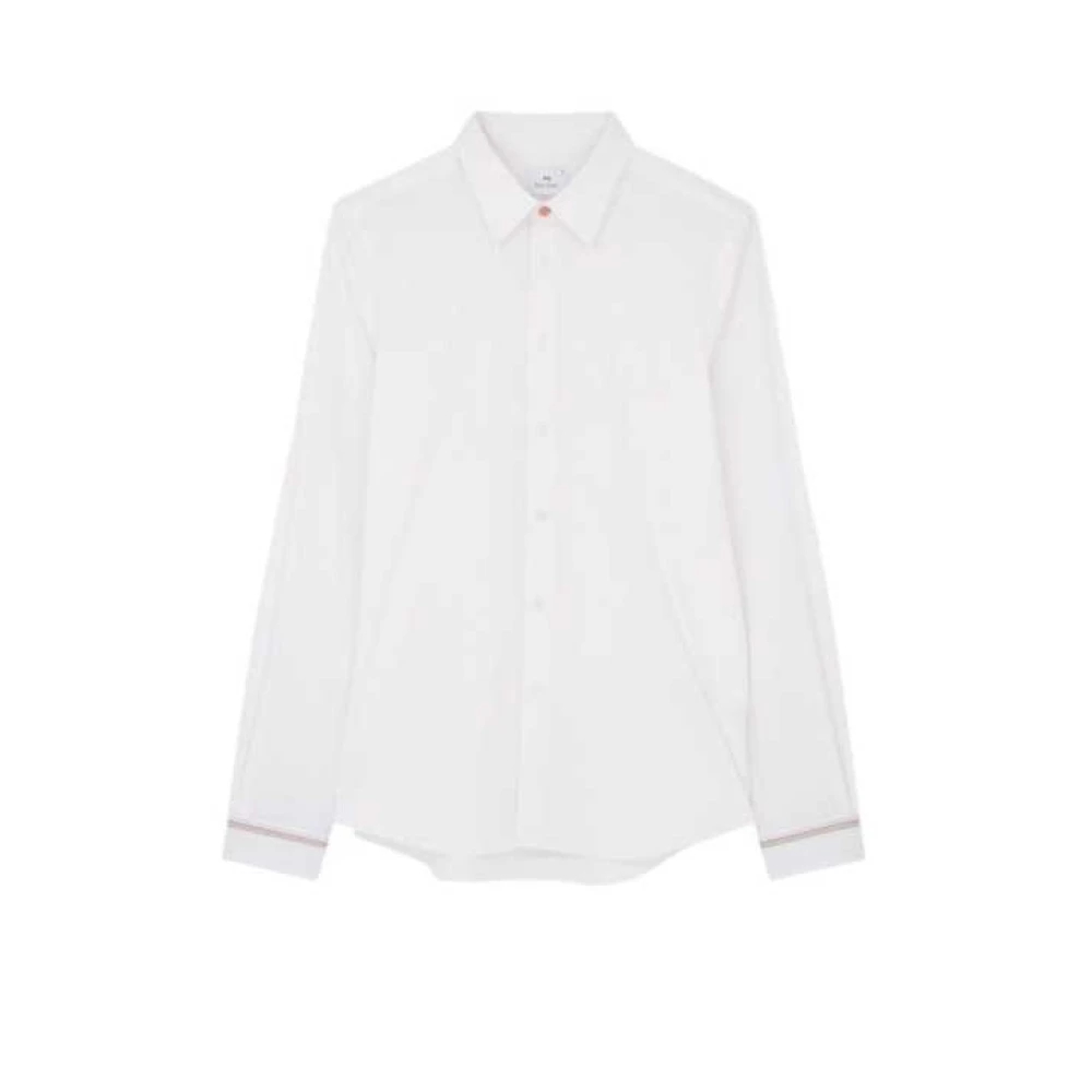 Paul Smith Herren Weiß - Stretch Baumwollhemd - Shirts - M