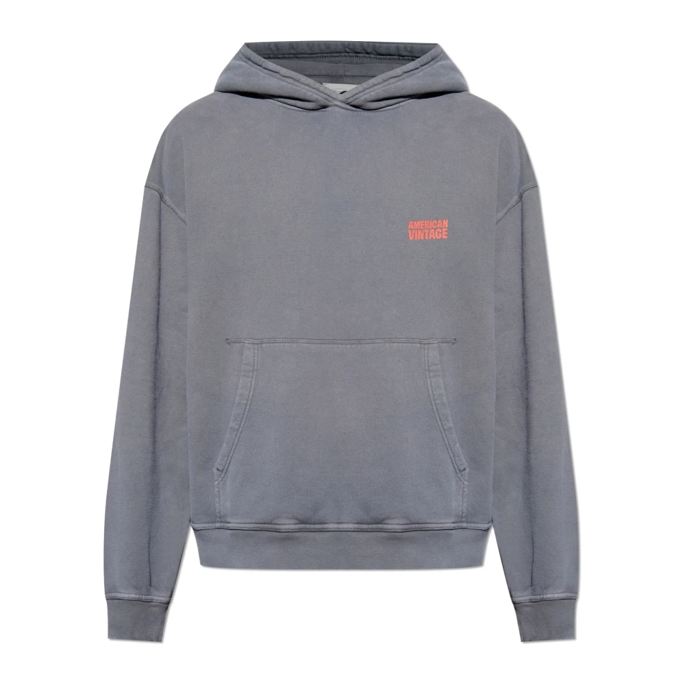 American Vintage Herren Grau - Logo Sweatshirt - Sweatshirts & Hoodies - Xl