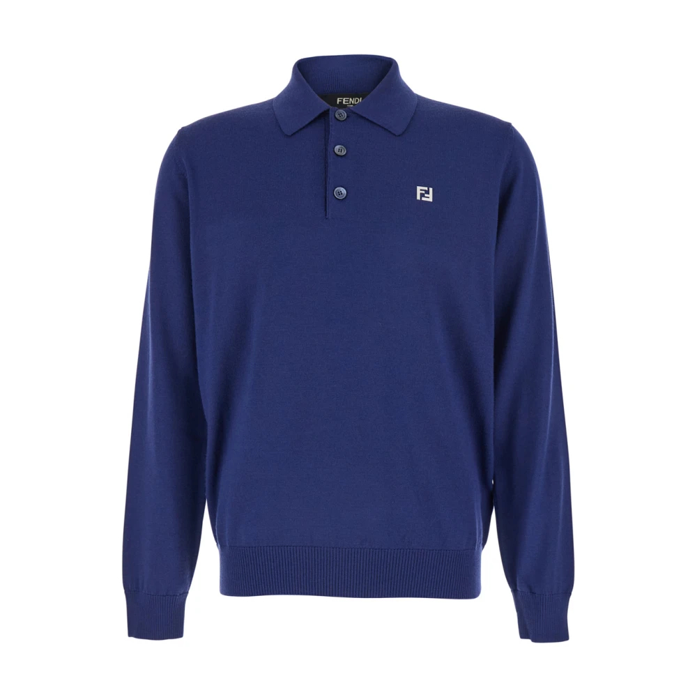 Fendi Herren Blau - Polo Shirt - Tops - M