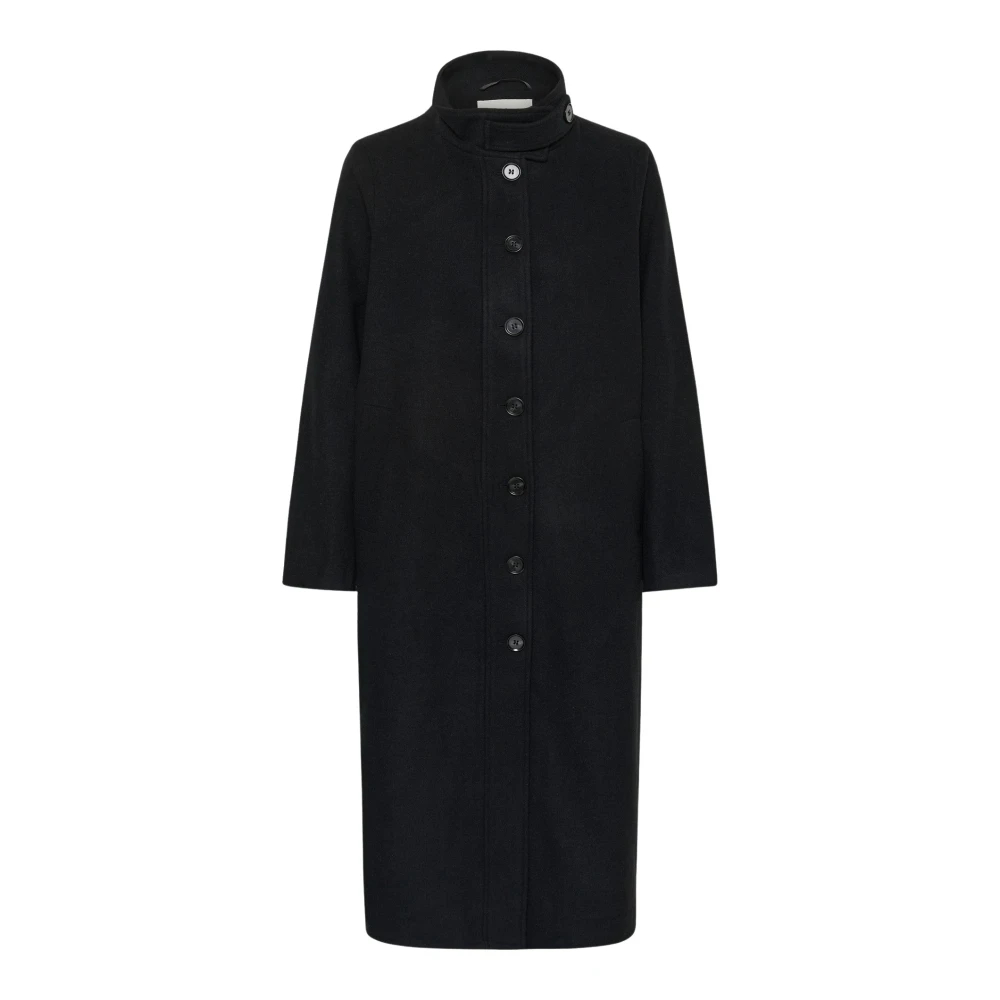 Kaffe Damen Schwarz Wintermantel "Damen Jacke Kafanny", Gr. 42, ( Deep), Obermaterial: 75% Polyester Pes. 25% Wolle Mw., Mäntel Wintermantel - Bild 5
