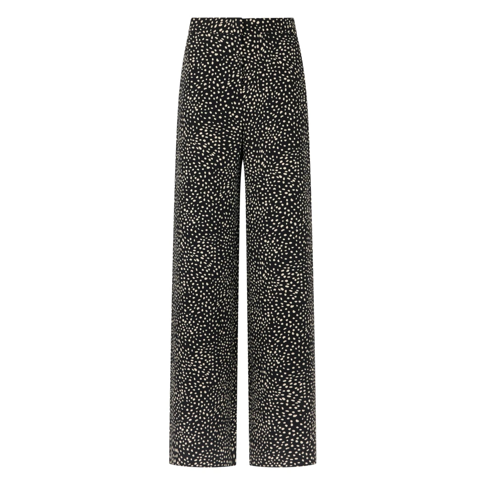 Max Mara Studio Damen Schwarz - Weite Polyesterhose - Trousers - K - Xs