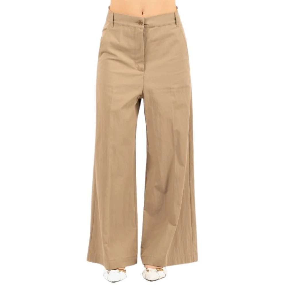 Weekend Max Mara Damen Braun - Weite Cordhosen - Trousers - 2XS