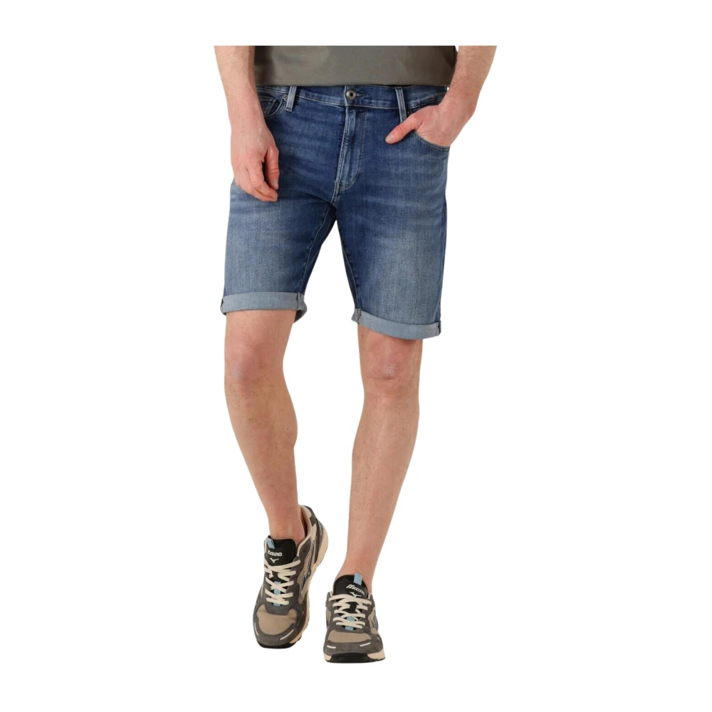 G-Star Herren Jeans Shorts 3301 Slim Fit - Grau Blau - Bild 7