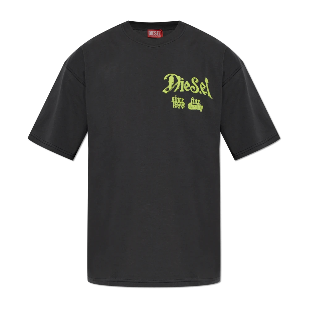 Diesel Herren Schwarz - T-Boxt-Aa2 T-Shirt - Tops - K - Xl
