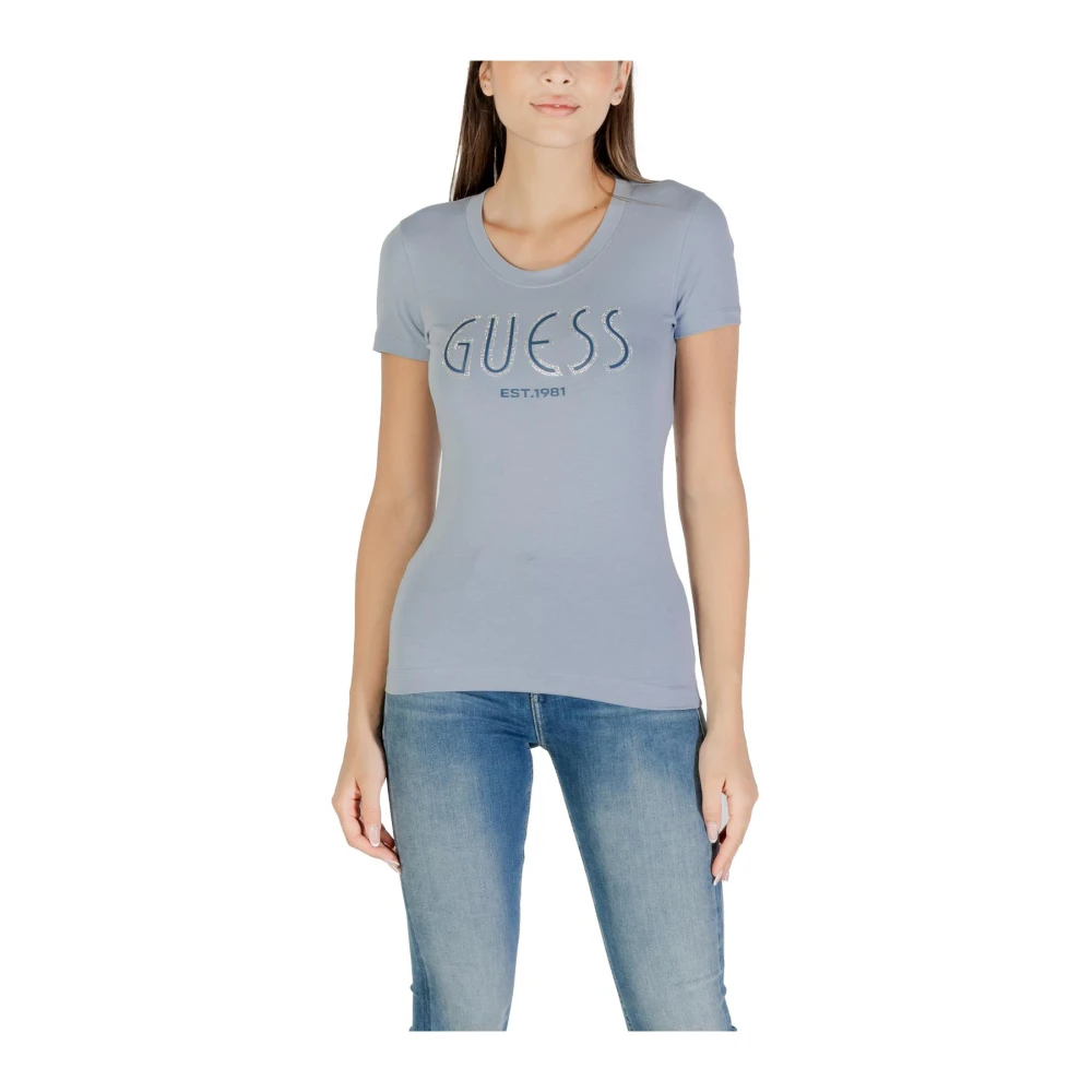 Guess Damen Blau T-Shirt Logo - Bild 3