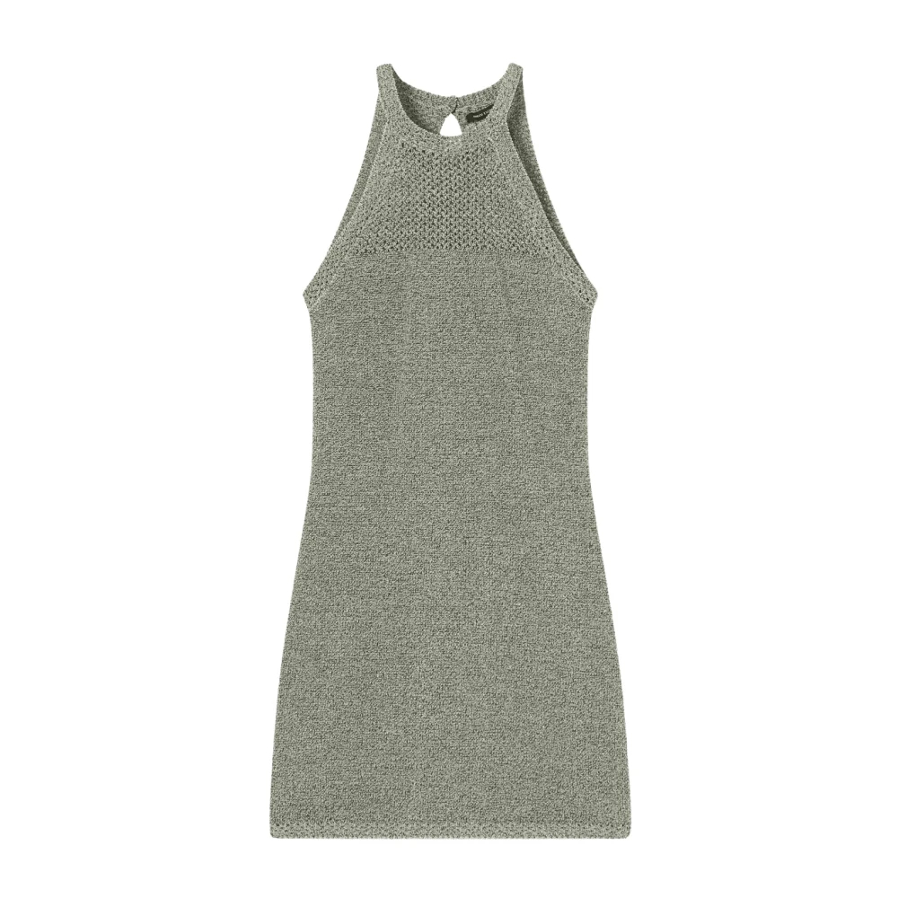 Armani Exchange - Abito Corto Metallizzato - Dresses -Damen -Grün -Xs