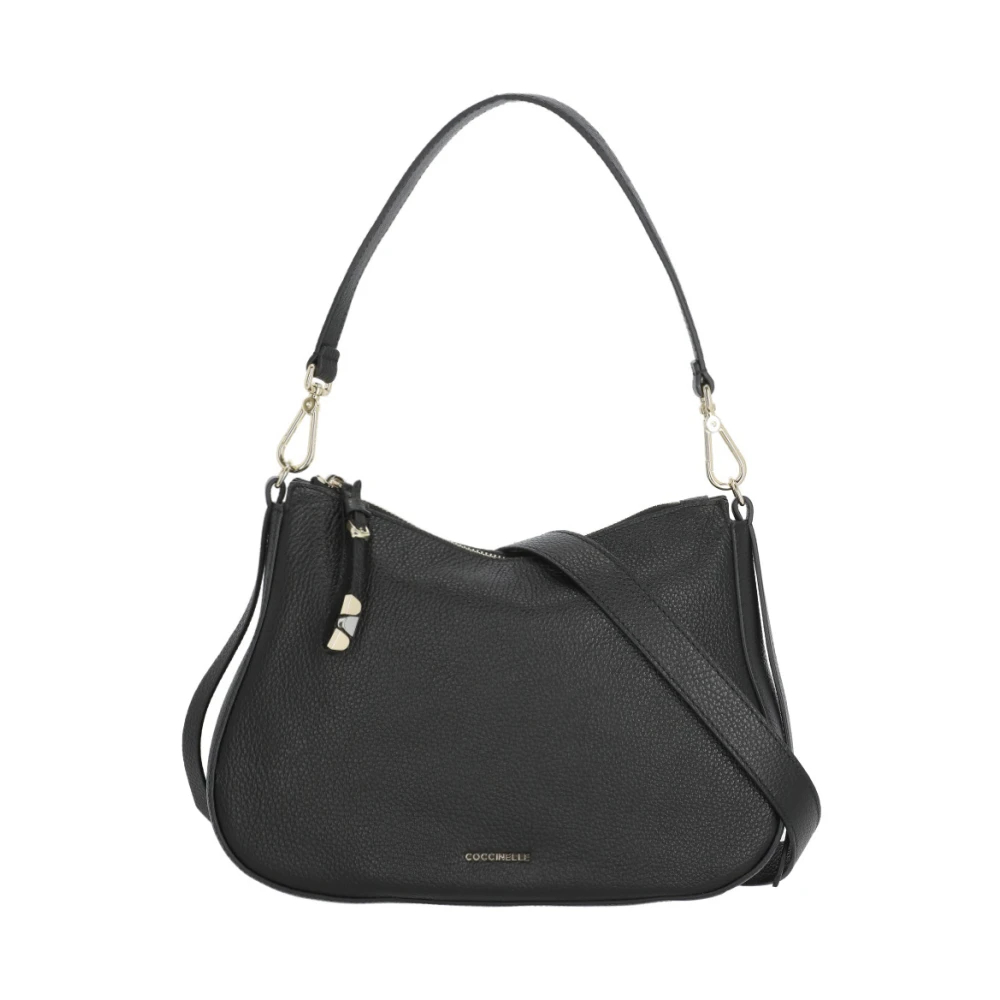 Coccinelle Damen Schwarz Nory Handtasche Aus Genarbtem Leder Einheitsgröße - Bild 11